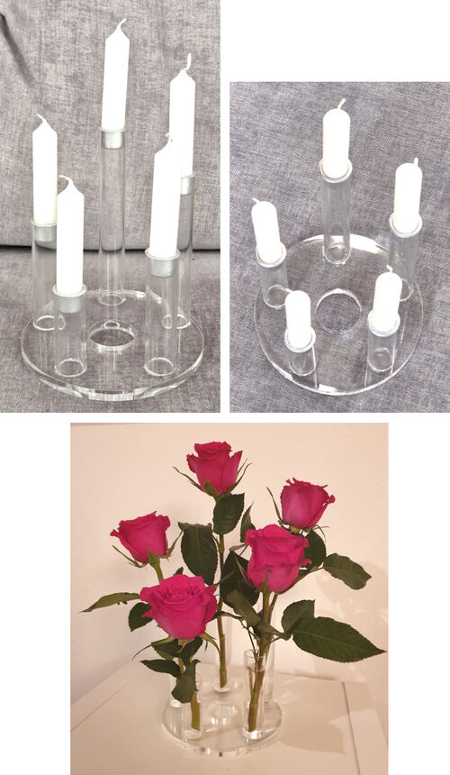 Kerzenstände/Vase Liebe